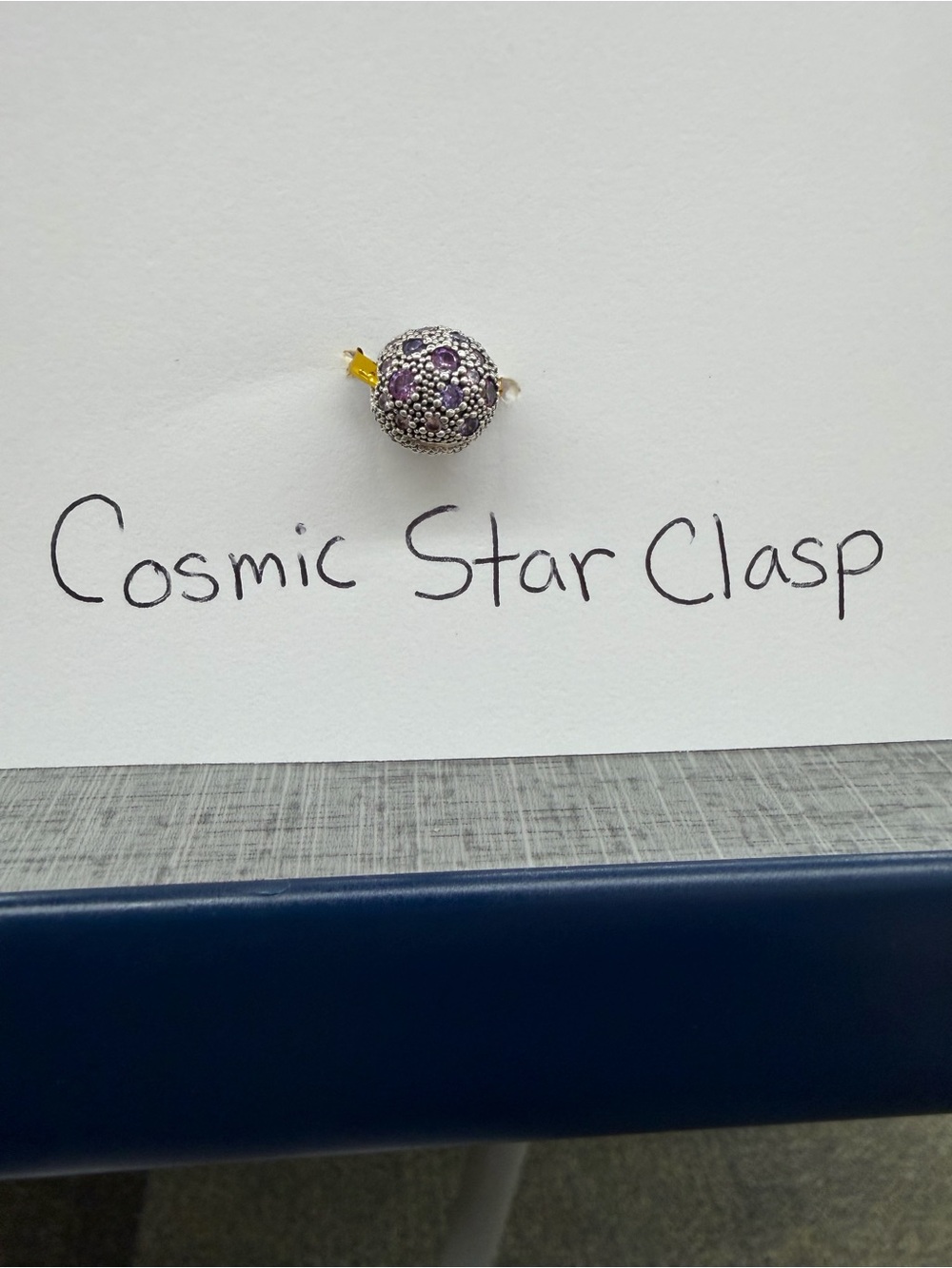 Authentic Pandora Cosmic Stars Clip Charm #791286CZ in sterling silver